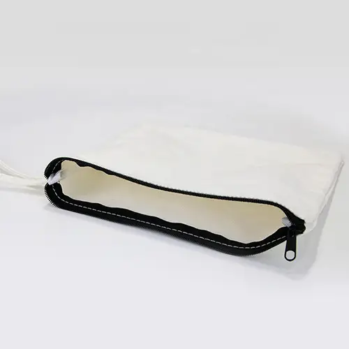 Mini Makeup Bag Pouch Canvas White New Style Fashion Waterproof Cosmetic Bag